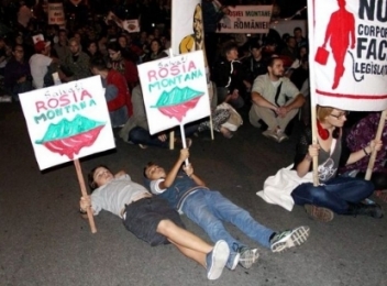 Roşia Montană: A opta zi de proteste