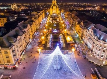 Târgul de Crăciun din Timișoara va fi deschis până pe 17 ianuarie 2022